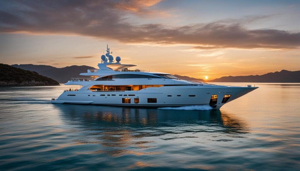 Luxury Yacht on a Sailing Vacation